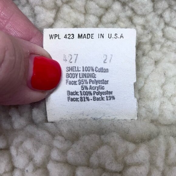 Vintage Levi’s Denim Sherpa Lined Trucker Vest Jacket Men M - Made in USA - Picture 8 of 9